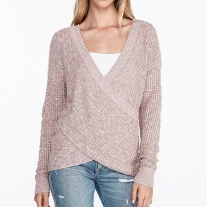 EXPRESS Cross Front Mauve Sweater EUC